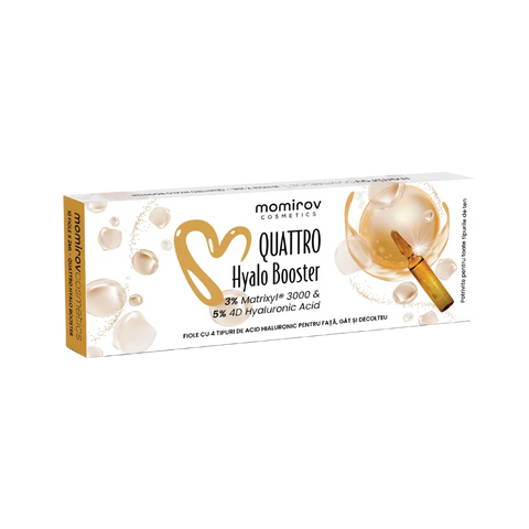 Quattro Hyalo Booster Ampoules with 4D Hyaluronic Acid - 10 ampoules, 20 ml