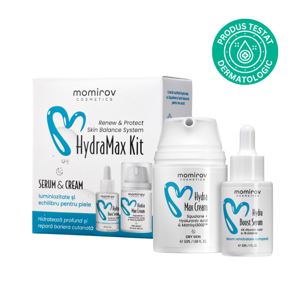 HydraMax Kit with serum and cream for dry skin
