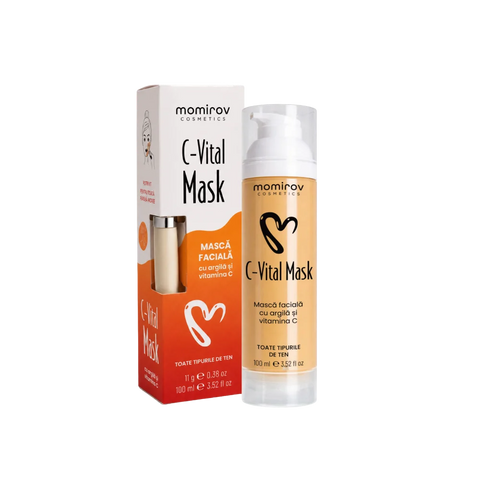 Mască Facială C-Vital cu Argilă și Vitamina C, 100 ml