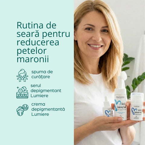 Evening routine for reducing brown spots