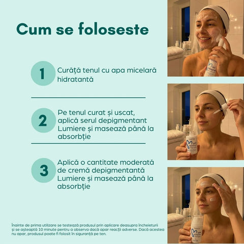 Evening routine for reducing brown spots