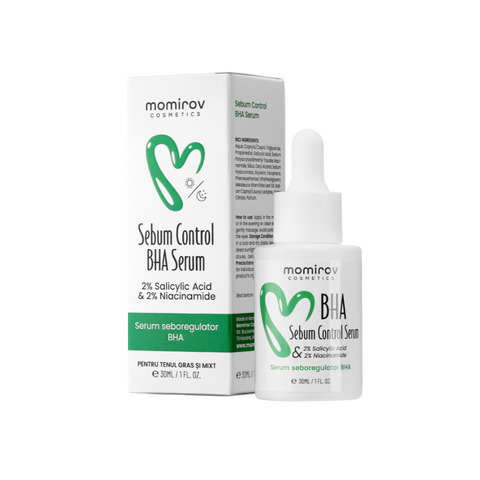 BHA Sebum Control Serum with 2% salicylic acid and 2% niacinamide for oily and combination skin, 30 ml