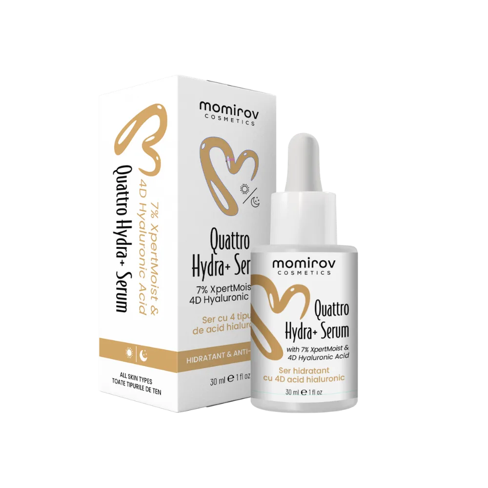 Quattro Hydra+ Serum with 4D Hyaluronic Acid, Squalane and Ectoin, 30 ml
