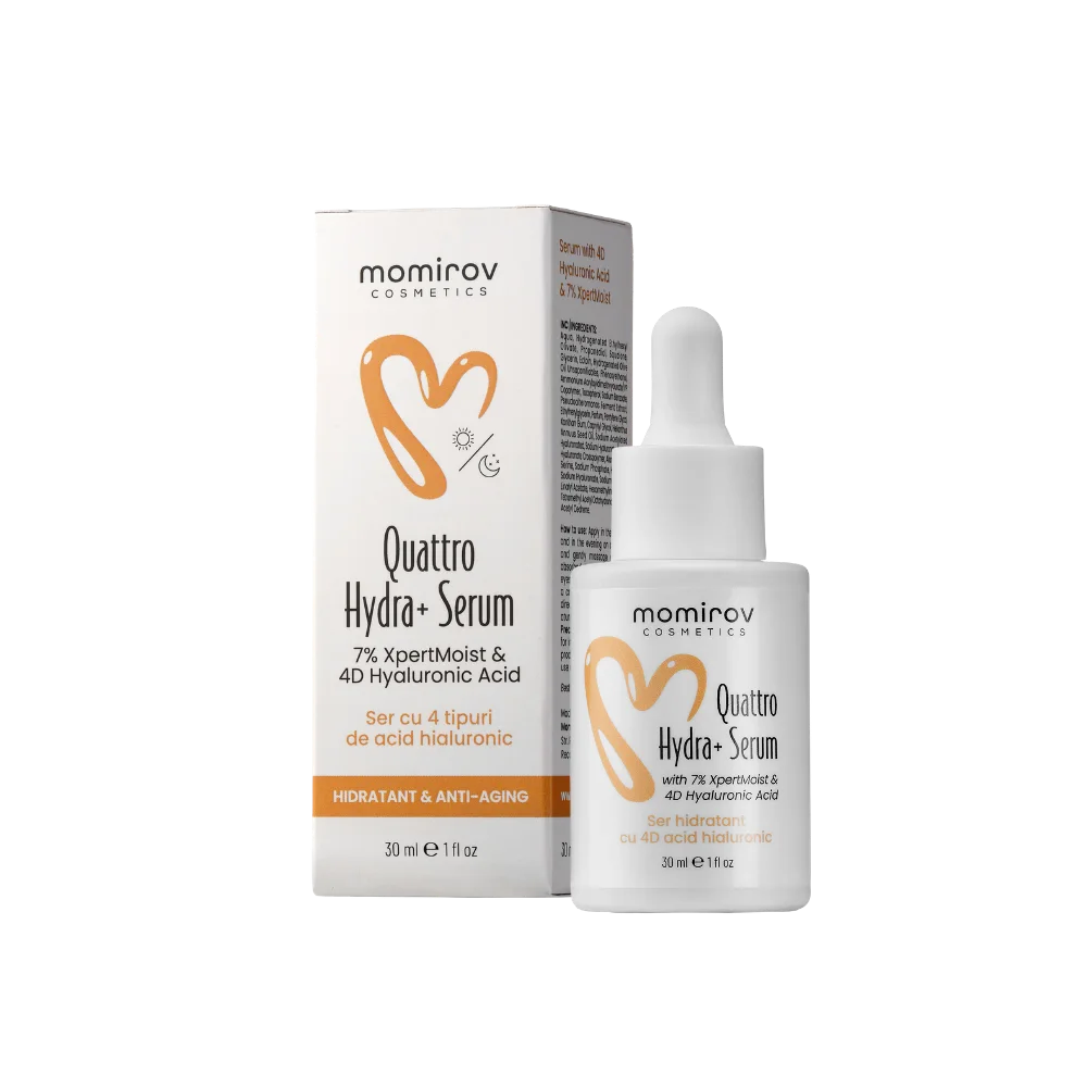 Quattro Hydra+ Serum with 4D Hyaluronic Acid, Squalane and Ectoin, 30 ml
