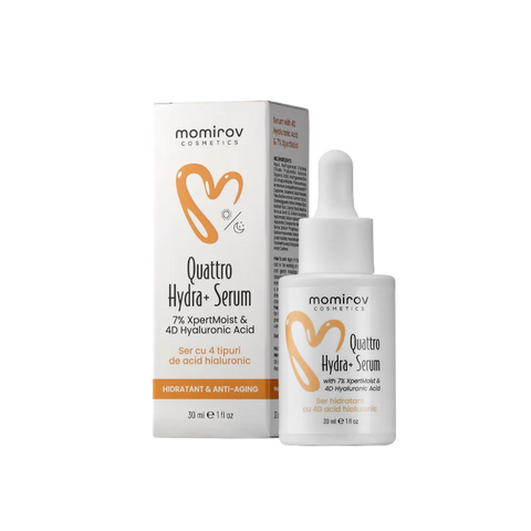 Quattro Hydra+ Serum with 4D Hyaluronic Acid, Squalane and Ectoin, 30 ml
