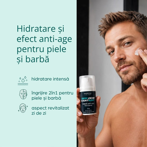 Skin Vantage Men's Anti-Age 2-in-1 Cream, 50 ml