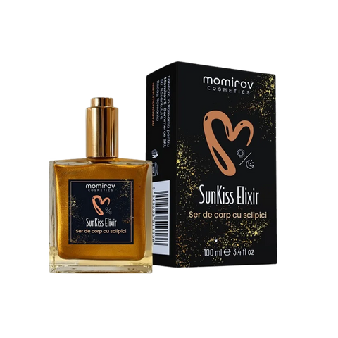 SunKiss Elixir - ser de corp cu sclipici, 100 ml