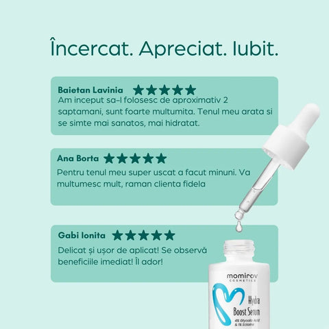 Hydra Boost Serum with 4% Glycolic Acid and 1% Ectoin for Dry Skin, 30 ml