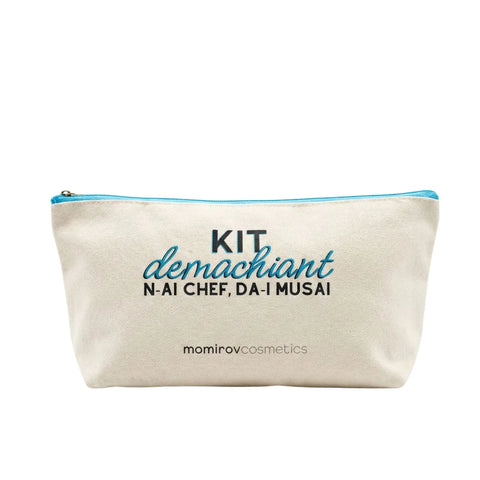 Makeup remover kit with cleansing foam, makeup melting balm, and spa cotton towel + gift pouch