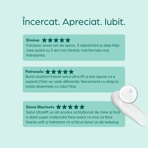 Ultralift Peptides Kit with serum and cream for wrinkle reduction