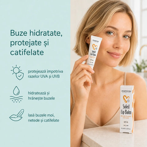 Balsam de buze Soleil cu SPF 30, 10 ml