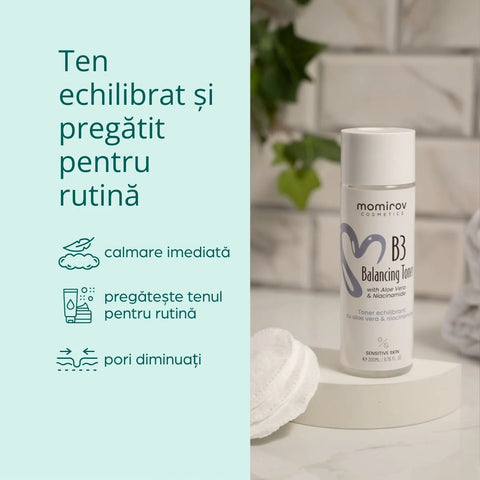 B3 Balancing Toner with Aloe Vera and Niacinamide, 200 ml
